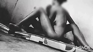 sexy slim black student spreads for teacher's hard cock grade