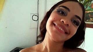 hot latina stepsister sucks cock deep till i explode cum in her mouth homemade