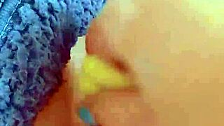 whoa 😍 tiny latina coed's first vibrator shakes her shaved wet pussy to orgasm 👅 homemade toy play