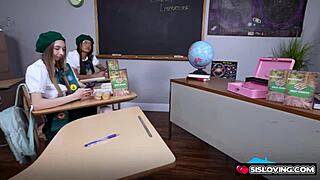Stepsister Teases Stepbrother in Classroom as Classmates Watch