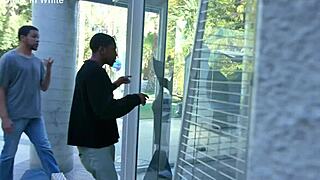 KYLER QUINN SOLOS WITH DOUBLE DILDO THEN ROUGH ANAL DP BY TWO BBCS