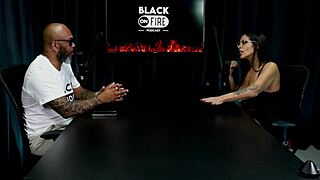 safada strips teasing huge tits explaining pornstar vs content creator differences on sheer red natzinha morena