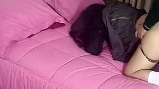 stepsister teases with her big ass before riding stepbrother's cock hard