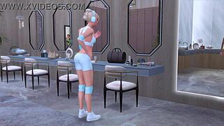 wanna join these lustful lesbian sluts fucking dirty in gym with squirting anime hentai action?