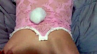 POV Pregnant Bunny in Lingerie Fucked Hard and Creampied