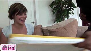 haileey james screams as giant bbc stretches her tight pussy deep