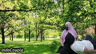 Real Muslim Couple Creampies Outdoor In Park Affair!