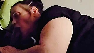 Straight A Student Gagging Deepthroat Gumjob From Bimbo Stepmom BBC