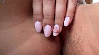 Peep this close-up view of my dripping wet hairy student pussy begging for your jerk instructions