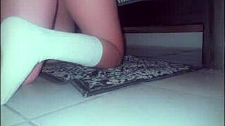 Sexy college girl sneaks neighbor in for hot dorm pounding