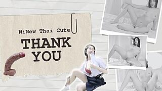 Thai Schoolgirl Brings Guy Home for Pussy Licking Creampie Fuck Ninewthai