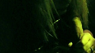 New Year's Eve Public Car Flashing Creampie with Cute College Girlfriend