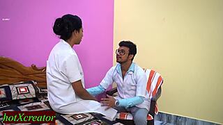 desi doctor seduces and fucks naughty new nurse in hospital roleplay