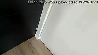 Hot Latina Neighbor Fucked Doggystyle Bent Over While Wife's Away Cum On Ass