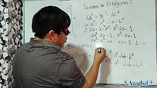 Nerdy Student Teacher Explains Erotic Sexual Math Theorem in Bedroom