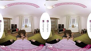 yo ebony student, wanna fuck this vr pussy while i suck your cum?