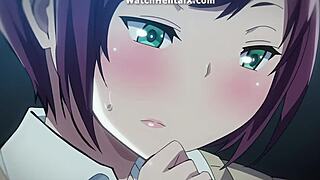 Two sexy anime hentai girls bent over for hardcore creampie doggystyle and blowjobs